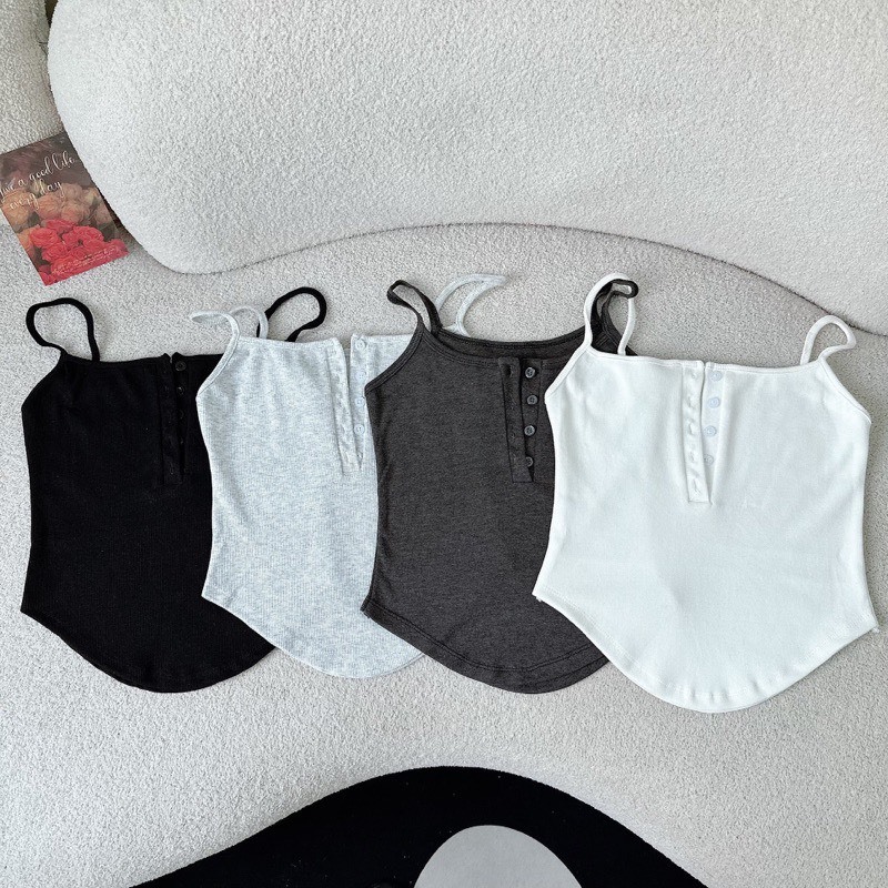 Áo Tank Top Hở Cổ Đáy Cong Quyến Rũ Thời Trang Mùa Hè Cho Nữ hai dây 2 dây entyty  A150 SUTANO | BigBuy360 - bigbuy360.vn