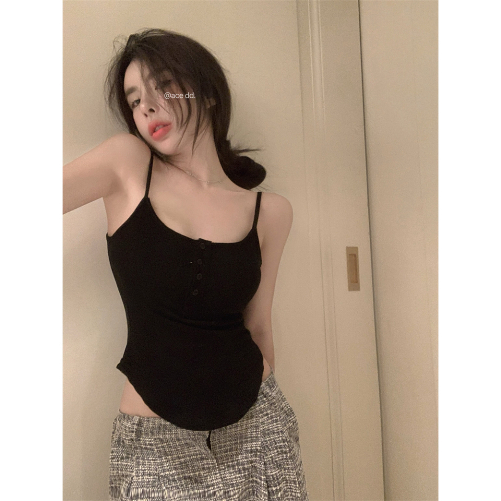 Áo Tank Top Hở Cổ Đáy Cong Quyến Rũ Thời Trang Mùa Hè Cho Nữ hai dây 2 dây entyty  A150 SUTANO | BigBuy360 - bigbuy360.vn