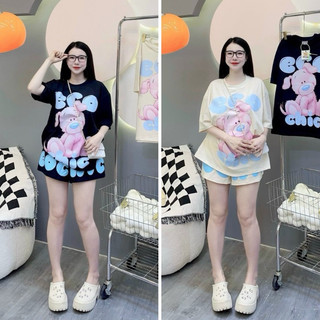 Sét Bộ Đùi Nữ Free Size Form Rộng Chất Cotton Su Thấm Hút Mồ Hôi_eco
