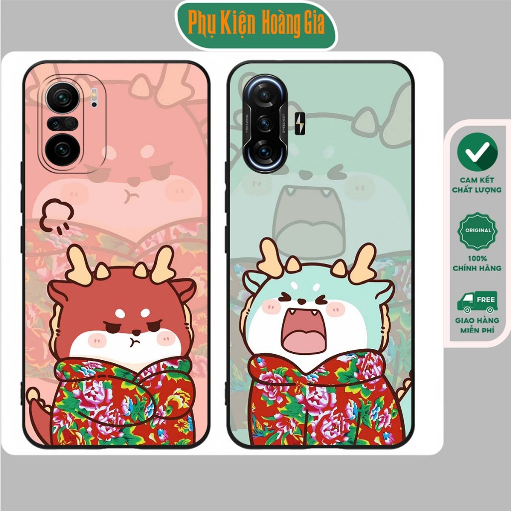 Ốp lưng Xiaomi Redmi K40 / K40 Pro / K40 Gaming ốp dẻo chống sốc in hình rồng chibi dễ thương