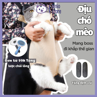 Địu chó mèo Diniopet địu vận chuyển chó mèo mang boss đi khắp nơi