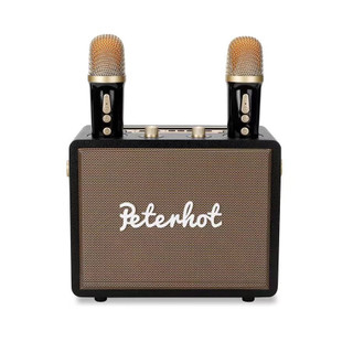 Loa karaoke bluetooth peterhot A107W phiên bản mới nhất , bluetooth 5.3 âm thanh đỉnh tặng kèm 2 mic có BH F1 Store