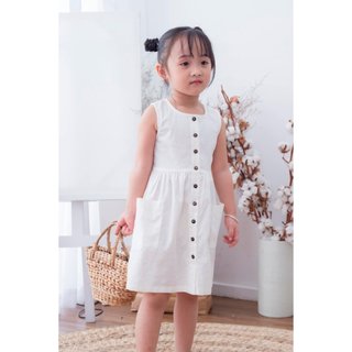 Váy bé gái, váy hè bé gái GUON chất liệu linen mềm mịn cho bé từ 13kg đến 28kg