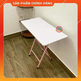 Bàn gấp chân cao 73cm vân gỗ sơn hồng, sơn trắng cực đẹp , giá cực sốc