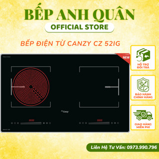 Bếp điện từ Canzy 52IG | Bếp 1 từ 1 hồng ngoại | Inverter tiết kiệm điện | Bảo hành chính hãng 3 năm