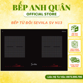 Bếp từ đôi sevilla N13 | Bếp từ Inverter | Viền bo kim loại | Bảo hành chính hãng 3 năm