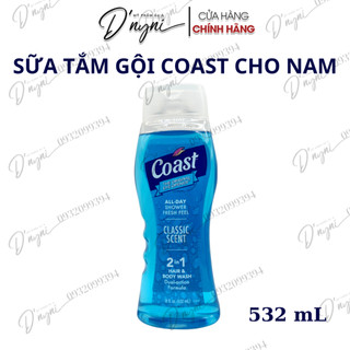 [HÀNG MỸ- MẪU MỚI] Sữa tắm gội Coast hương Pacific 532ml