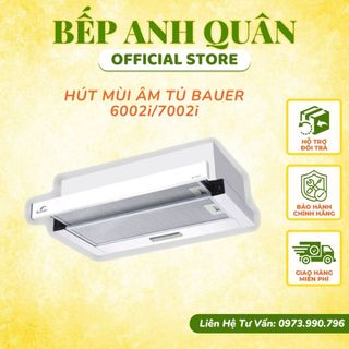 Hút mùi bauer bc 6002i/7002i / động cơ siêu khỏe - máy êm / hút mùi âm tủ bảo hành chính hãng 2 năm