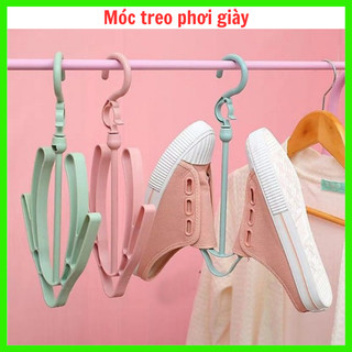 Móc treo phơi giầy tiện ích, móc treo giày nhựa giúp phơi giày nhanh khô, không rơi vô cùng tiện lợi