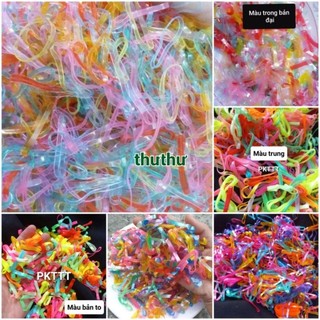 Túi zip 100g thun cột tóc bản to