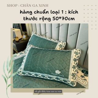 Vỏ gối cao su non coco kích thước 50*70cm , áo gối cao su non loại đẹp mềm mát