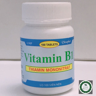 Vitamin B1 1 lọ 100 viên nén dược phẩm Vinaphar