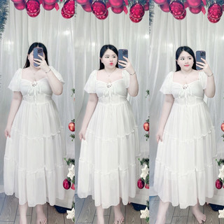 [BIGSIZE LINH NGUYỄN] ĐẦM MAXI PHOM DÀI THẮT NGỰC CỘT CỔ 60-90kg