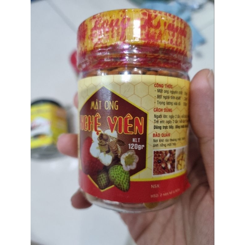 Mật ong nghệ viên vàng Long Khánh ( Lọ 120g)