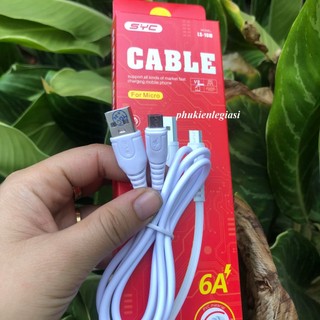 Cáp Sạc SYC LS10 các đầu phổ thông Micro USB TYPE C VÀ Laining