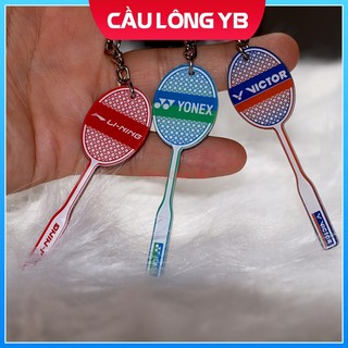 Móc khóa vợt cầu lông - móc khóa vợt Yonex - Lining - Victor