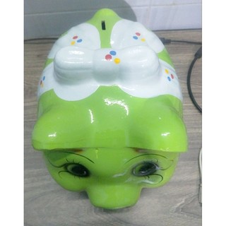 Heo đất tiết kiệm có nơ size lớn 28cm