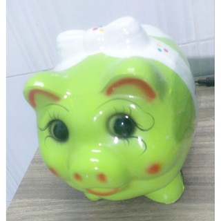 Heo đất tiết kiệm có nơ size lớn 28cm