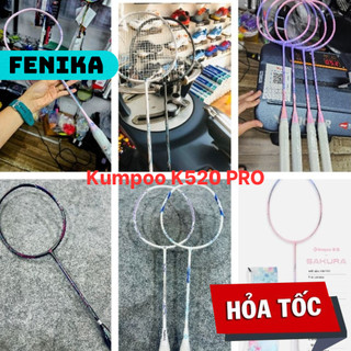 Vợt cầu lông kumpoo k520 pro trắng - đen - sakura 4u chính hãng cao cấp cl02