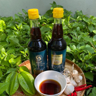 Nước mắm cốt cá cơm chai sành 500ml