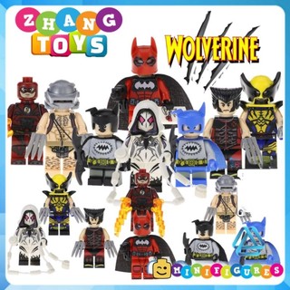 Đồ chơi Xếp hình Người Sói Wolverine Batpool Spider Gwen Flash Batmite Ninja Strike Weapon-X Minifigures Pogo Pg8147