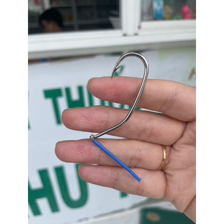 Lưỡi câu cá lóc thép 2li dài 5cm vọng hột mít