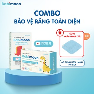 Combo Bảo Vệ Răng Miệng Toàn Diện Babimoon (Xịt chống sâu răng Babimoon + Gạc rơ lưỡi trẻ em Babimoon)