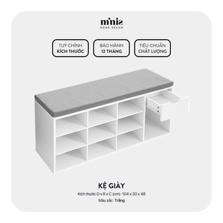 Kệ giày gỗ công nghiệp Minis, đã lắp đặt sẵn, bảo hành 12 tháng
