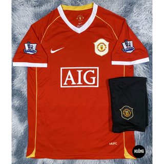 Hàng Thailand Super Bộ Áo bóng đá MU - Manchester United 2007 chuẩn thi đấu
