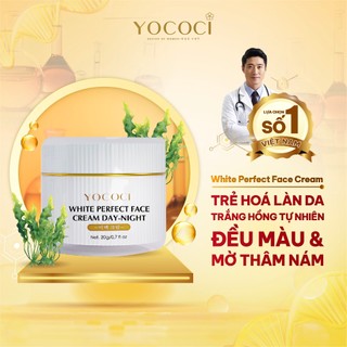 Kem dưỡng trắng da mặt ngày và đêm Yococi Perfect Face Cream Day - Night 20g