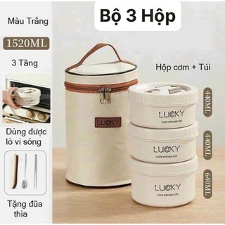 Hộp cơm giữ nhiệt 3 ngăn 1520ml