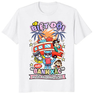 Áo Phông thun trắng đen Áo Nhóm Mùa hè năng động Quậy Banh x. cotton 100% thoáng mát unisex tb6010