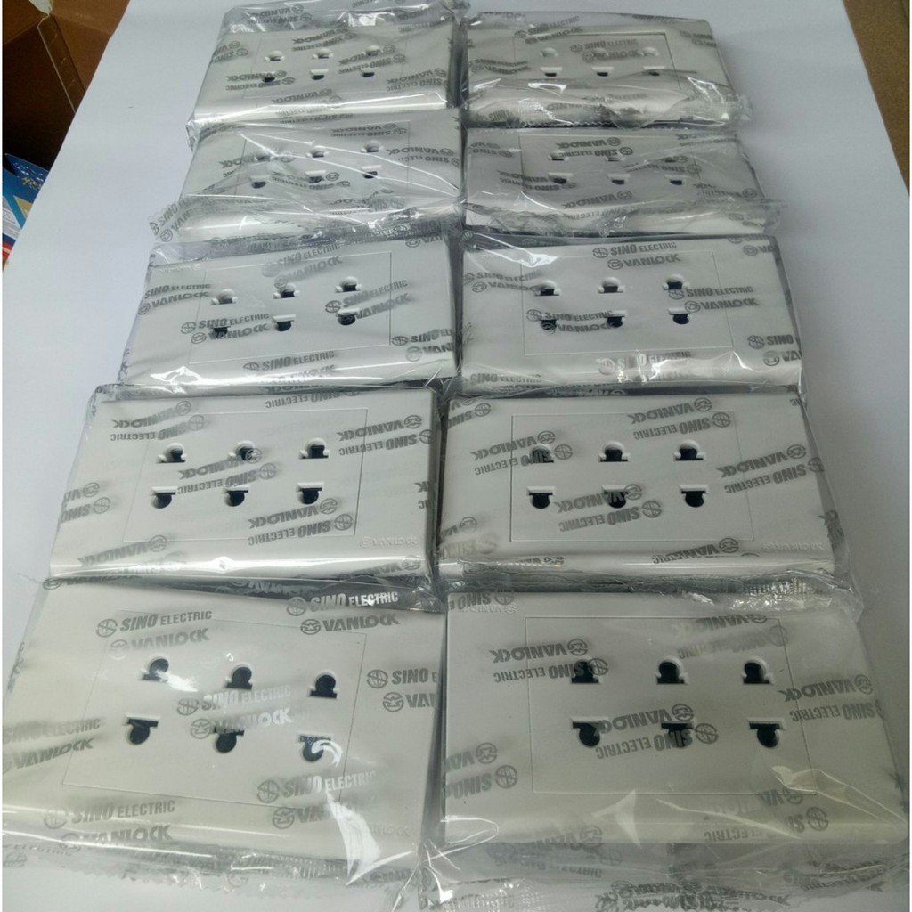 [SINO] Mặt 3,2,1 Ổ Cắm - 2 Chấu  thông dụng cho mọi gia đình tiện lợi, chắc chắn
