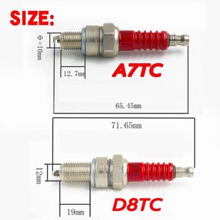 Bugi Điện Cực (dành cho xe máy 50CC-150CC) Triode A7TC / D8TC bugi Cho Xe Tay Ga 50cc 110cc 125cc Atv