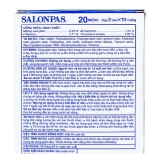 Salonpas Hộp 20 miếng