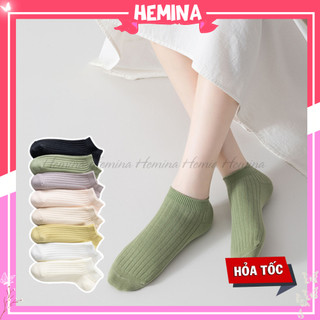 Tất cổ ngắn nữ Hemina Tất trơn cao cấp thấp cổ ulzzang đơn giản TN126