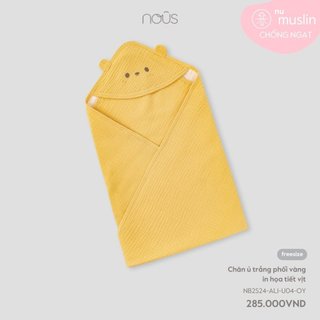 Chăn ủ Nous cho bé nhiều màu sắc họa tiết dễ thương, đáng yêu chất liệu thoải mái đắp mùa hè, mùa thu