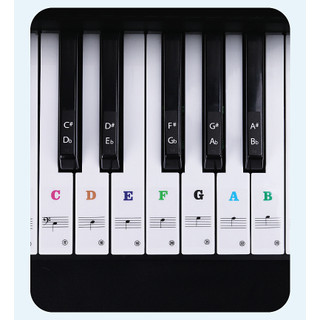 Sticker, Decal nốt nhạc - Irin ISD2 - Dán và đánh dấu vị trí nốt trên phím đàn Piano, Organ