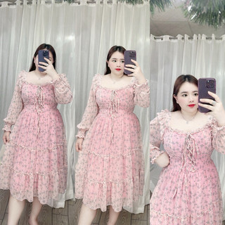 [BIGSIZE 60-85kg] Đầm đan dây tay dài