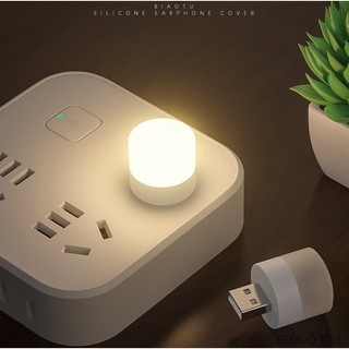 Đèn Led Mini Siêu Sáng, Đèn Led Nhỏ Đọc Sách Bóng Hình Tròn Cắm USB Trang Trí 5V 1W