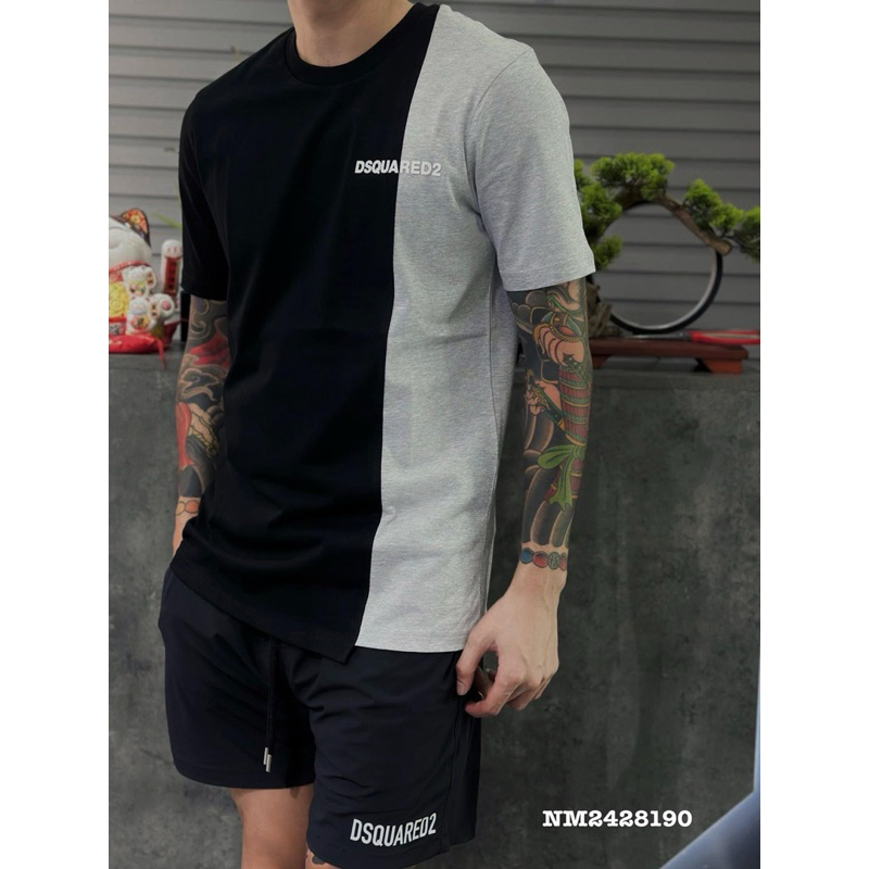 🔥Hot🔥 Bộ quần áo cộc thể thao nam Nam DSQUARED2, set cổ bẻ DSQ2 thun hè nam , bộ đồ nam thun cotton thái cực đẹp