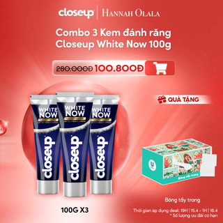  Combo 3 Kem đánh răng Closeup White Now 100g
