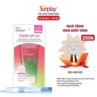 Kem chống nắng nâng tông da tái dạng tinh chất Sunplay Skin Aqua Tone Up UV Essence RoseSPF 50+PA++++50g