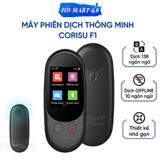 Máy phiên dịch thông minh CORISU F1, máy dịch đa ngôn ngữ trí tuệ AI, dịch 138 ngôn ngữ, thiết kế nhỏ gọn - BH 12 tháng