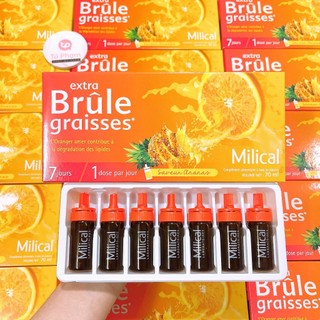 Nước Detox Milical Extra Brule Graisses 7 ống Cam Dứa