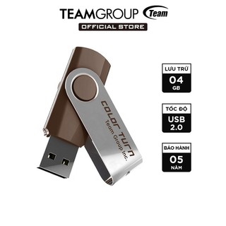Usb 2.0 team group e902 4gb taiwan inc nắp xoay 360 - hãng phân phối chính thức