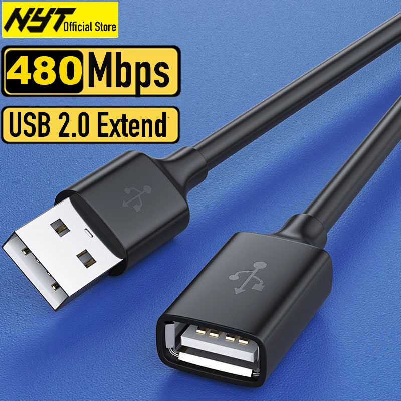 Dây USB 2.0 Nối Dài Sạc & Truyền Dữ Liệu 480Mbps Loại Xịn NYT Bảo Hành 12T Đổi Mới