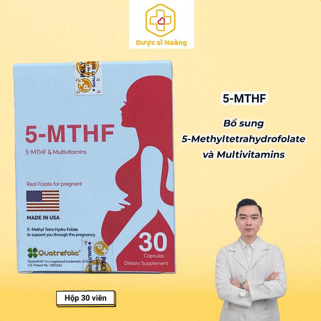 5-MTHF hộp 30 viên - bổ sung 5-Methyltetrahydrofolate cho Phụ nữ RLCH acid folic, có dự định sinh con, phụ nữ có thai