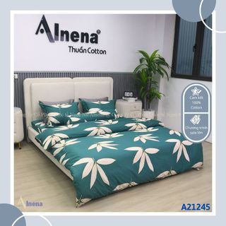  Bộ Chăn Ga Gối Cotton Alnena Mỏng Mịn Mềm Mại Màu Sắc Tươi Sáng Dùng Cho Bốn Mùa