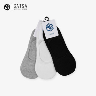 Tất lười nam nữ trơn CATSA tiện lợi chất cotton thoáng khí XSK054-055-056